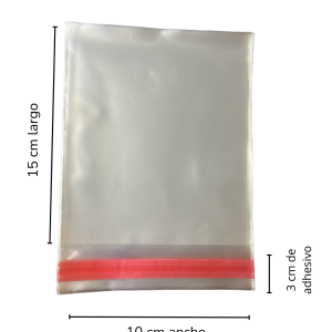 bolsa con adhesivo 10x15